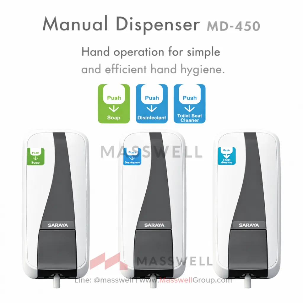 saraya-ud450-manual-dispenser-4.webp