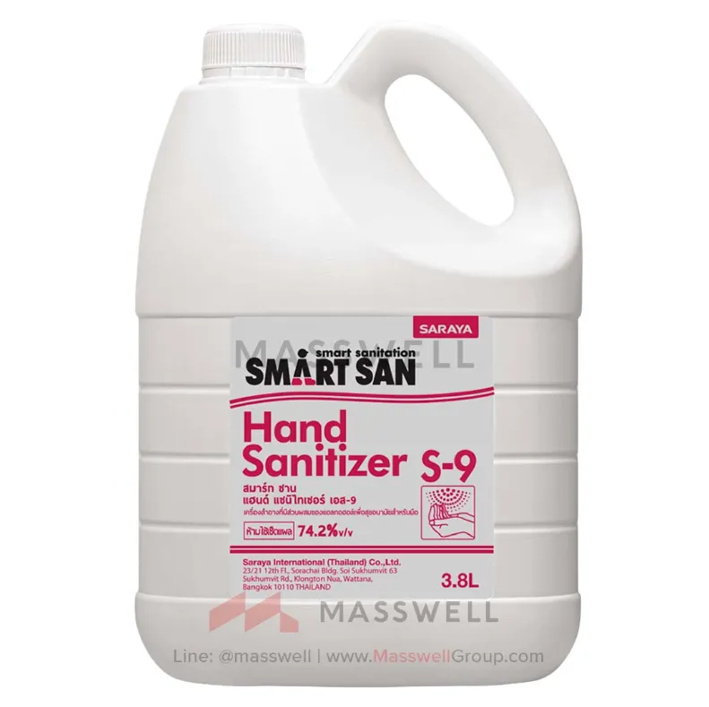 [SN-82035] SARAYA แอลกอฮอล์ฆ่าเชื้อ Sanitizer S-9 3.8L