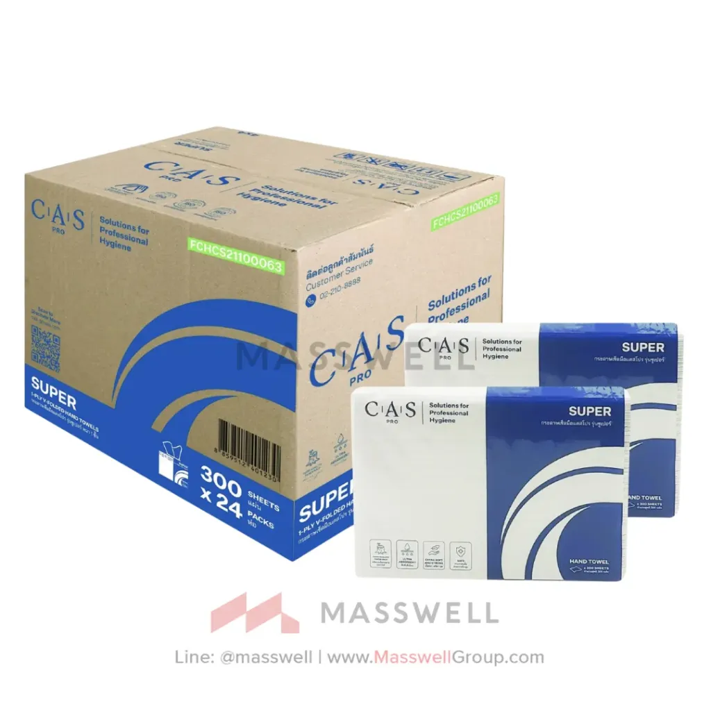 [CP-21100063] CAS Pro กระดาษเช็ดมือ HT Super 1 ชั้น (7,200 แผ่น)