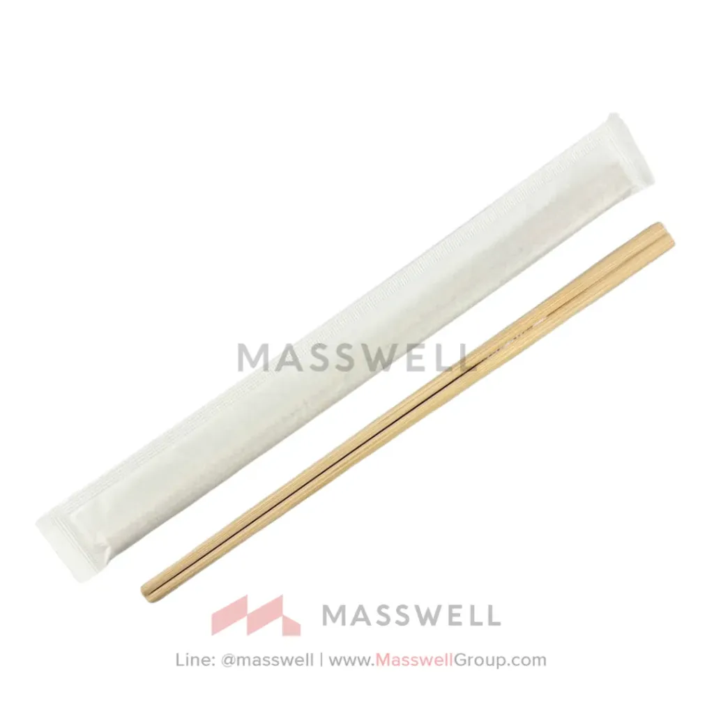 [DK-HPT24S001] Daikoku ตะเกียบหัวตัด ซองปิด Tensoge Bamboo 24cm. สีธรรมชาติ (2,000 คู่)