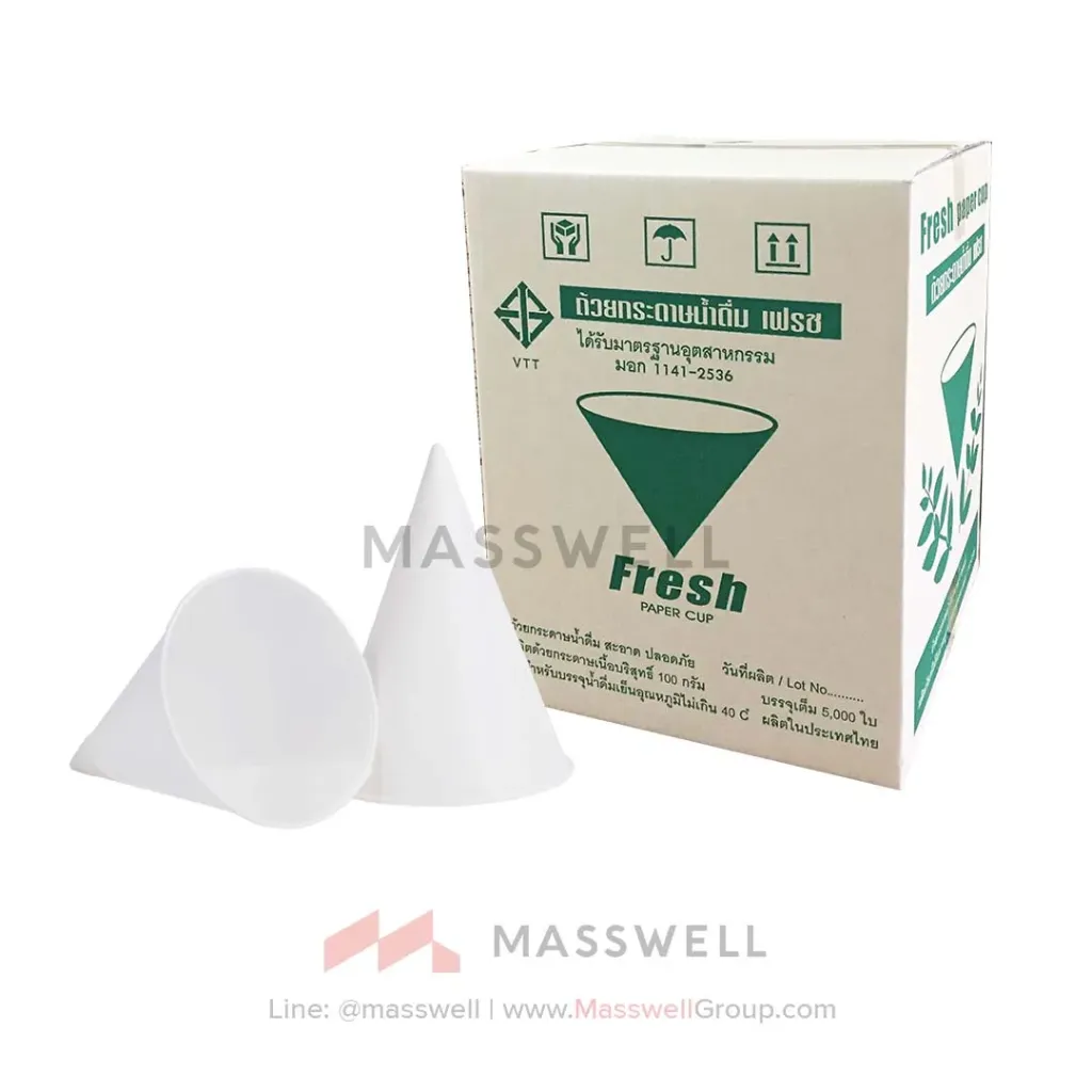 [G-F5000] FRESH กรวยกระดาษน้ำดื่ม 5,000ใบ
