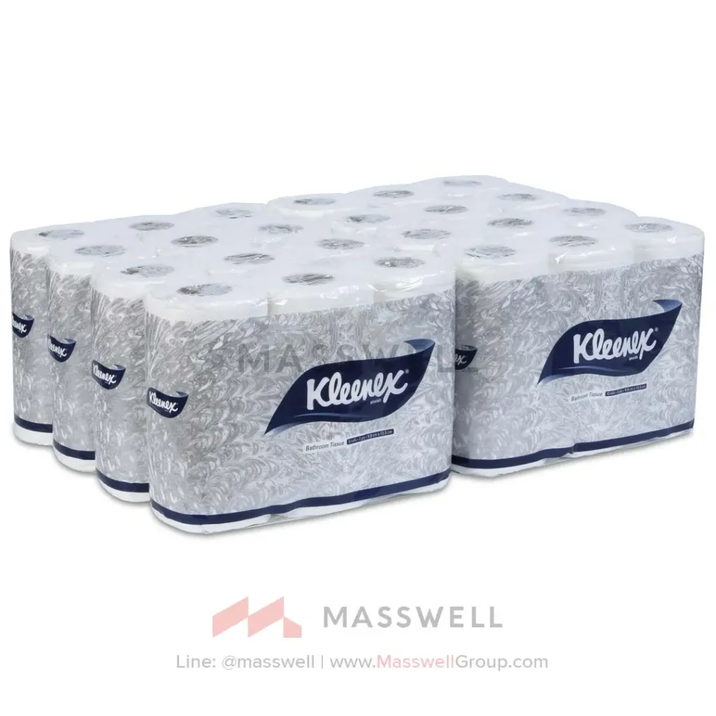 [KC-03613] Kleenex กระดาษชำระม้วนเล็ก 2ชั้น 22 เมตร (48ม้วน)