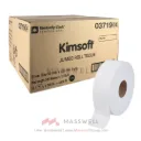 Kimsoft กระดาษชำระม้วนใหญ่ JRT 2 ชั้น 300 เมตร (12ม้วน)