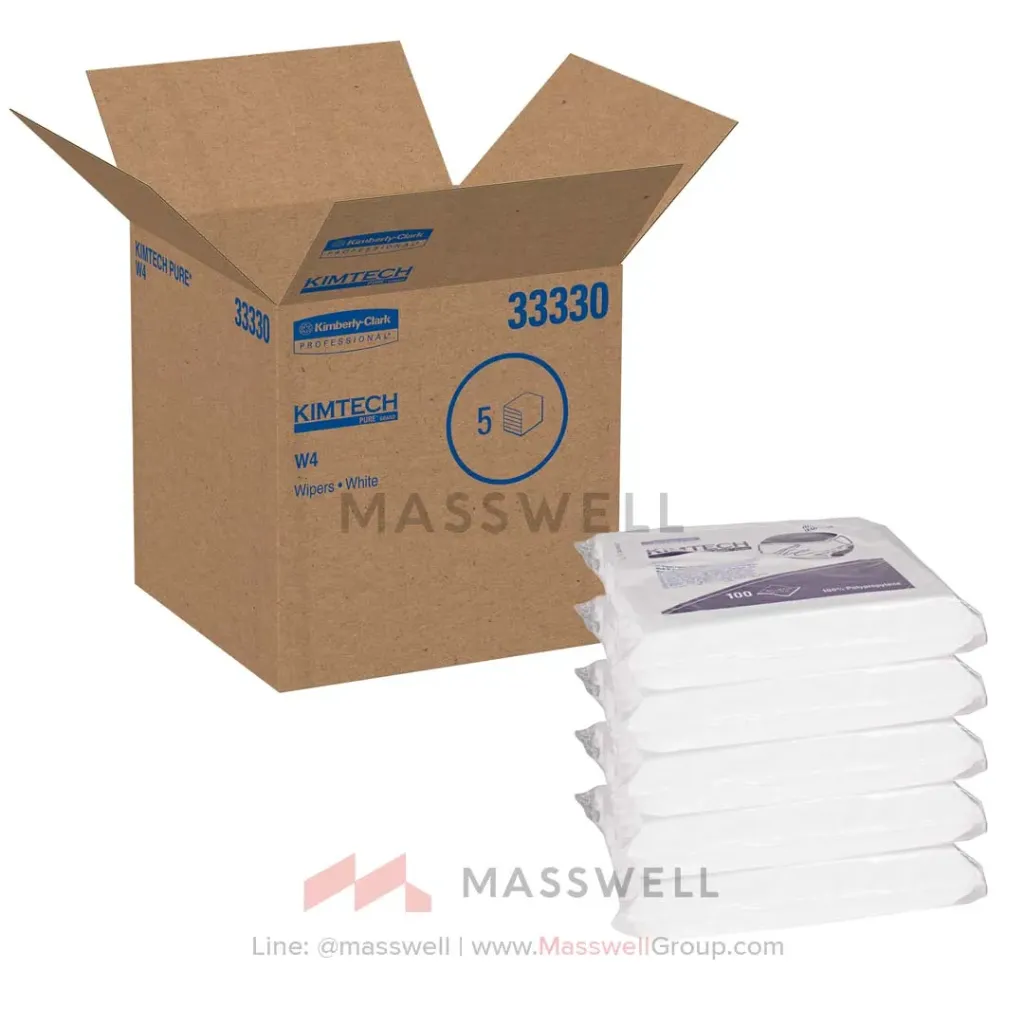 KIMTECH PURE* แผ่นเช็ดห้องคลีนรูม CL4 Wiper 100แผ่น (5ห่อ)