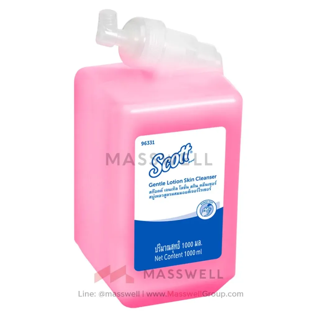 [KC-96331] SCOTT สบู่เหลวล้างมือ Gentle Lotion Skin Cleanser 1000มล. (6 ขวด)