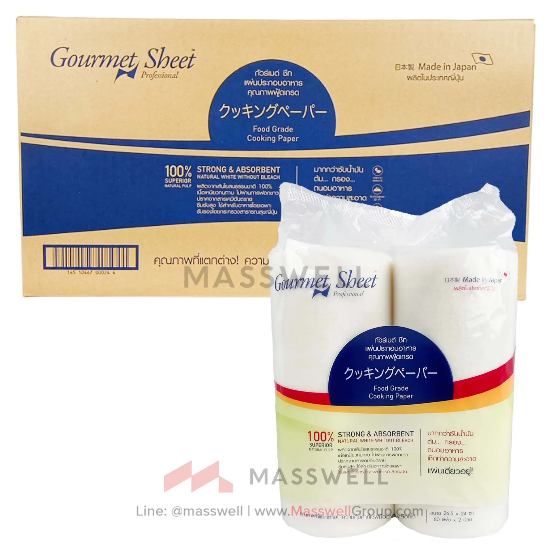 [KS-GM-12R] Gourmet Sheet แผ่นประกอบอาหาร 80’s (12 ม้วน)