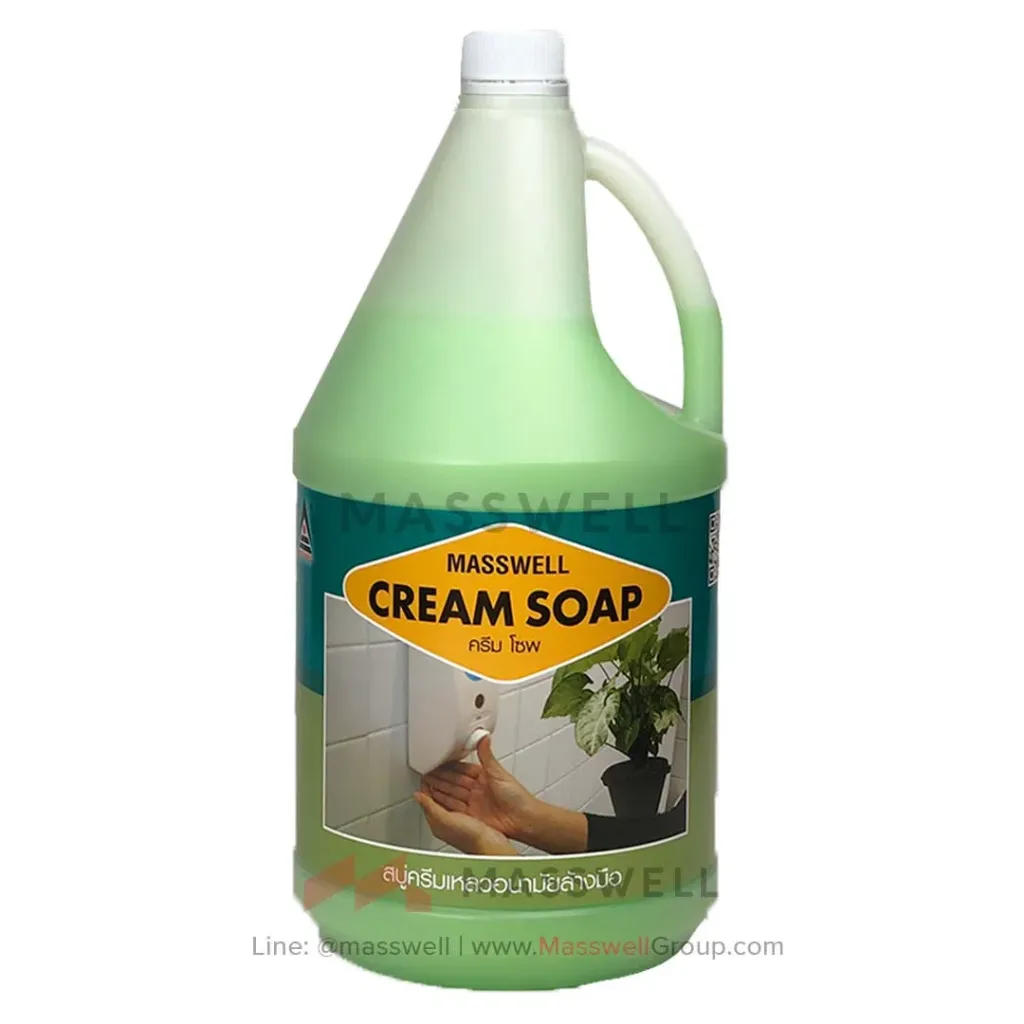 [MW-TP06RG] สบู่เหลวล้างมือ CREAM SOAP สีเขียวมุก 3.5 ลิตร