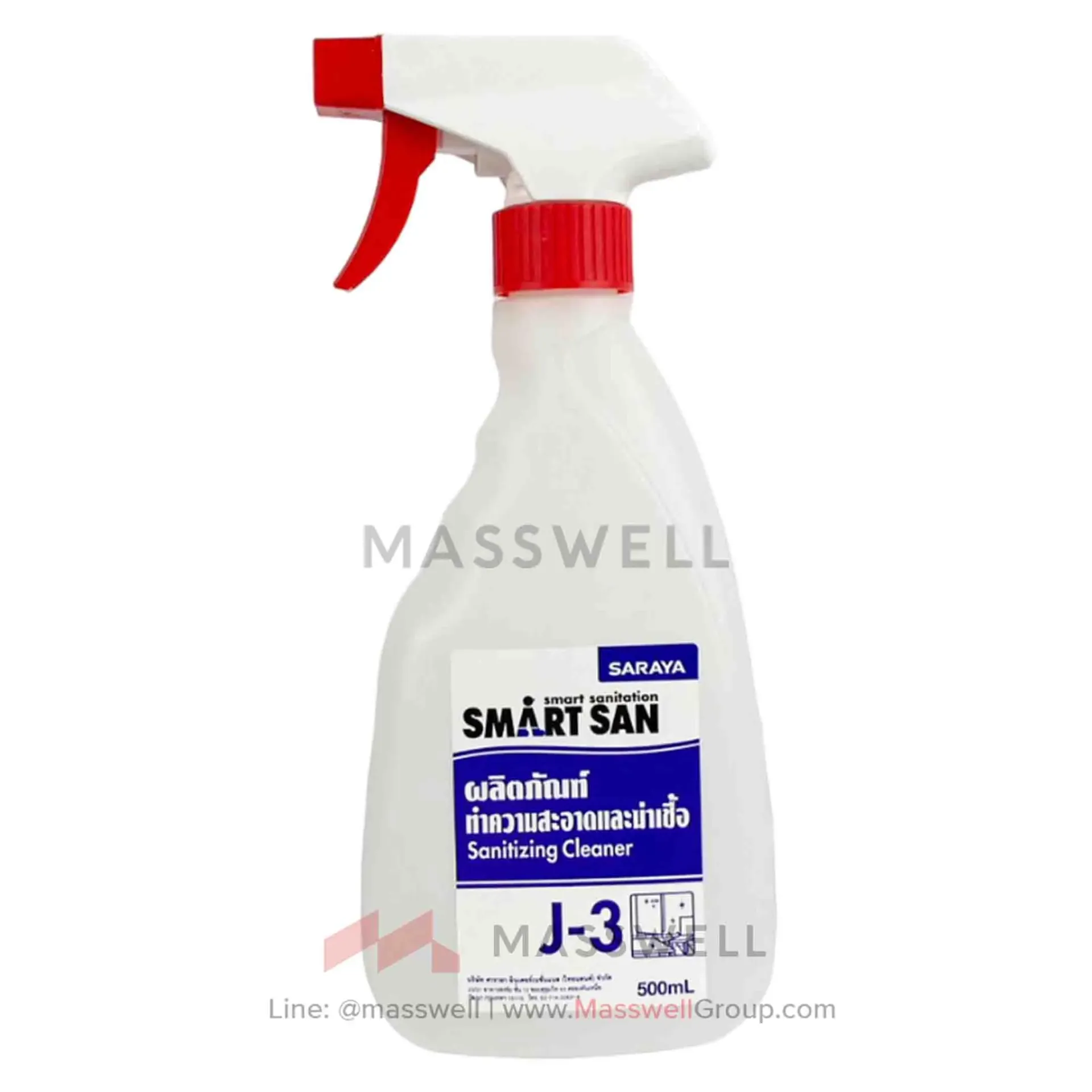[SN-56021-J3] SARAYA ขวดฉีด J-3 หัวสเปรย์ ​(cap 500ml.)