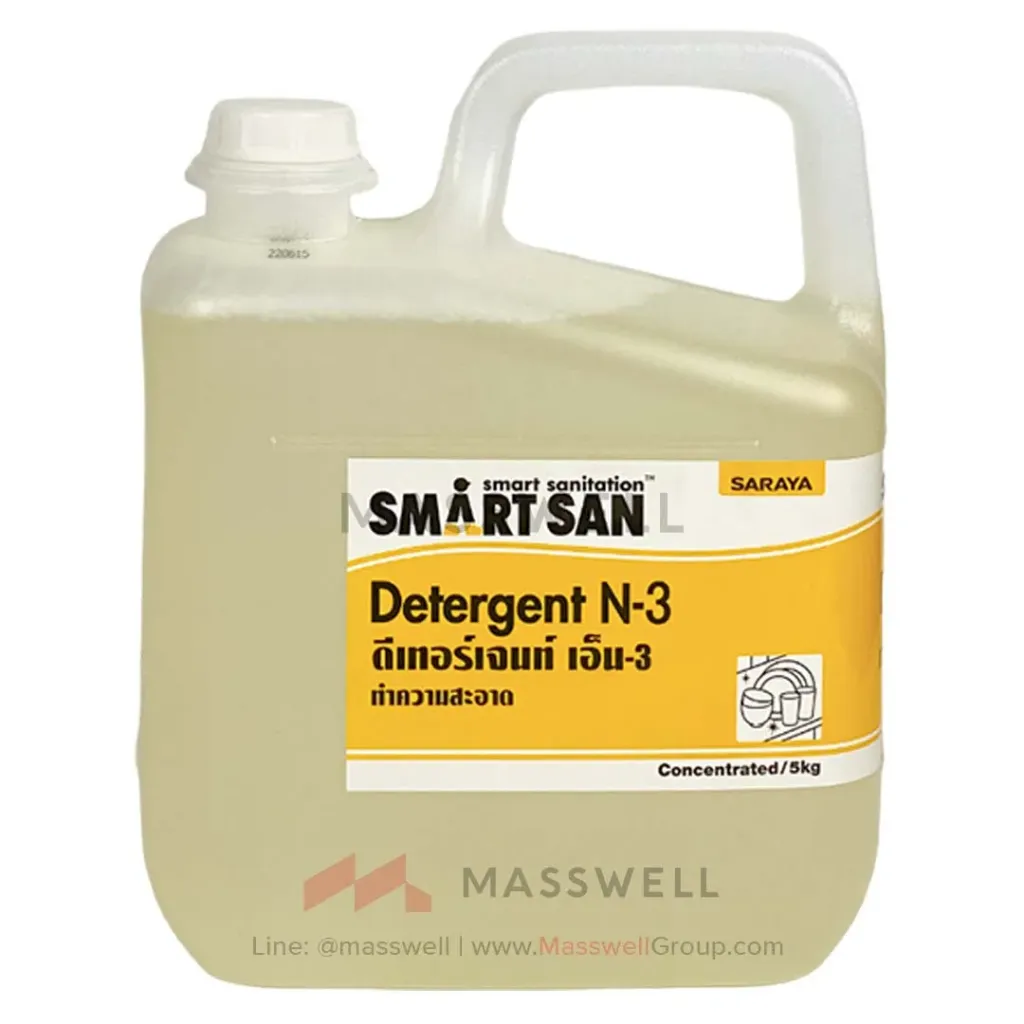 [SN-56070] SARAYA N-3 น้ำยาล้างค่าเป็นกลาง Neutral Detergent 5 kg.