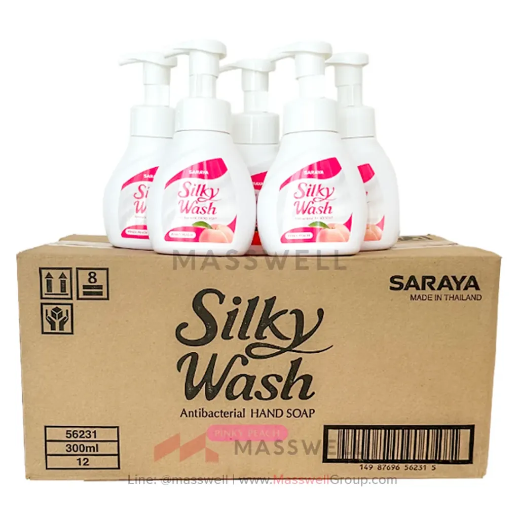 [SN-56231] SARAYA สบู่โฟมล้างมือขจัดแบคทีเรีย Pinky Peach 300มล.