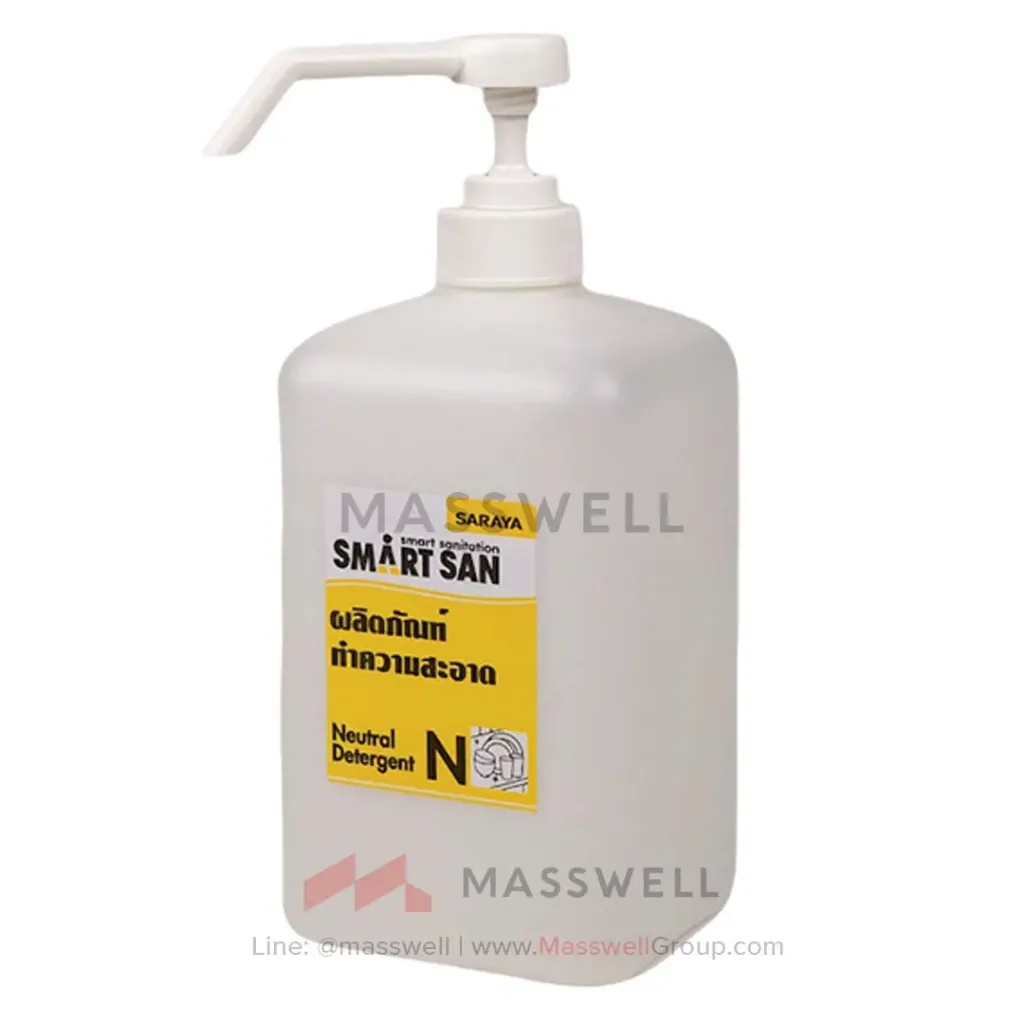 [SN-65147-N] SARAYA ขวดปั้ม N หัวจ่ายเหลว ​(cap 1,000ml.)