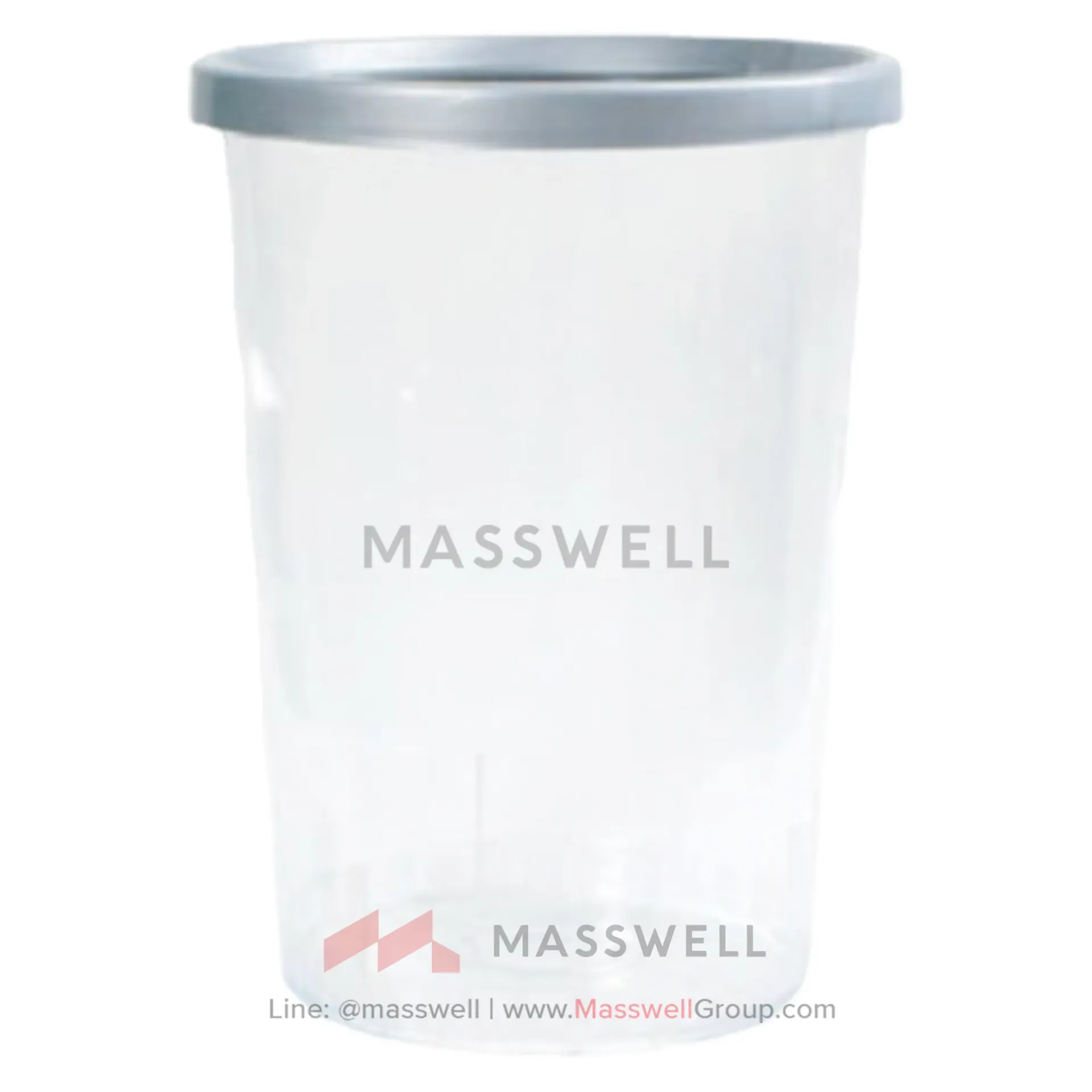 Reungwa ถังขยะพลาสติกโปร่งใส ทรงกลม