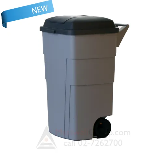 ถังขยะพลาสติกติดล้อกทม. แบบฝาเปิดบน M-78  ขนาด 120 ลิตร