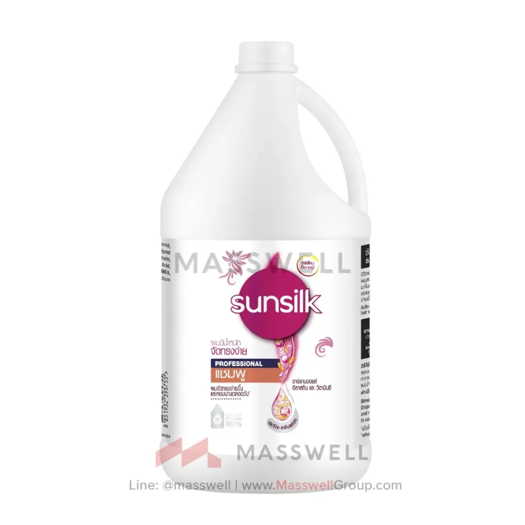 [UT-68811704] Sunsilk แชมพู สูตรผมมีน้ำหนักจัดทรงง่าย สีชมพู 3.5 ลิตร