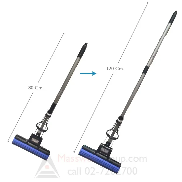 ไม้ม็อบฟองน้ำ ขนาด 11 นิ้ว ด้าม 1.2 เมตร