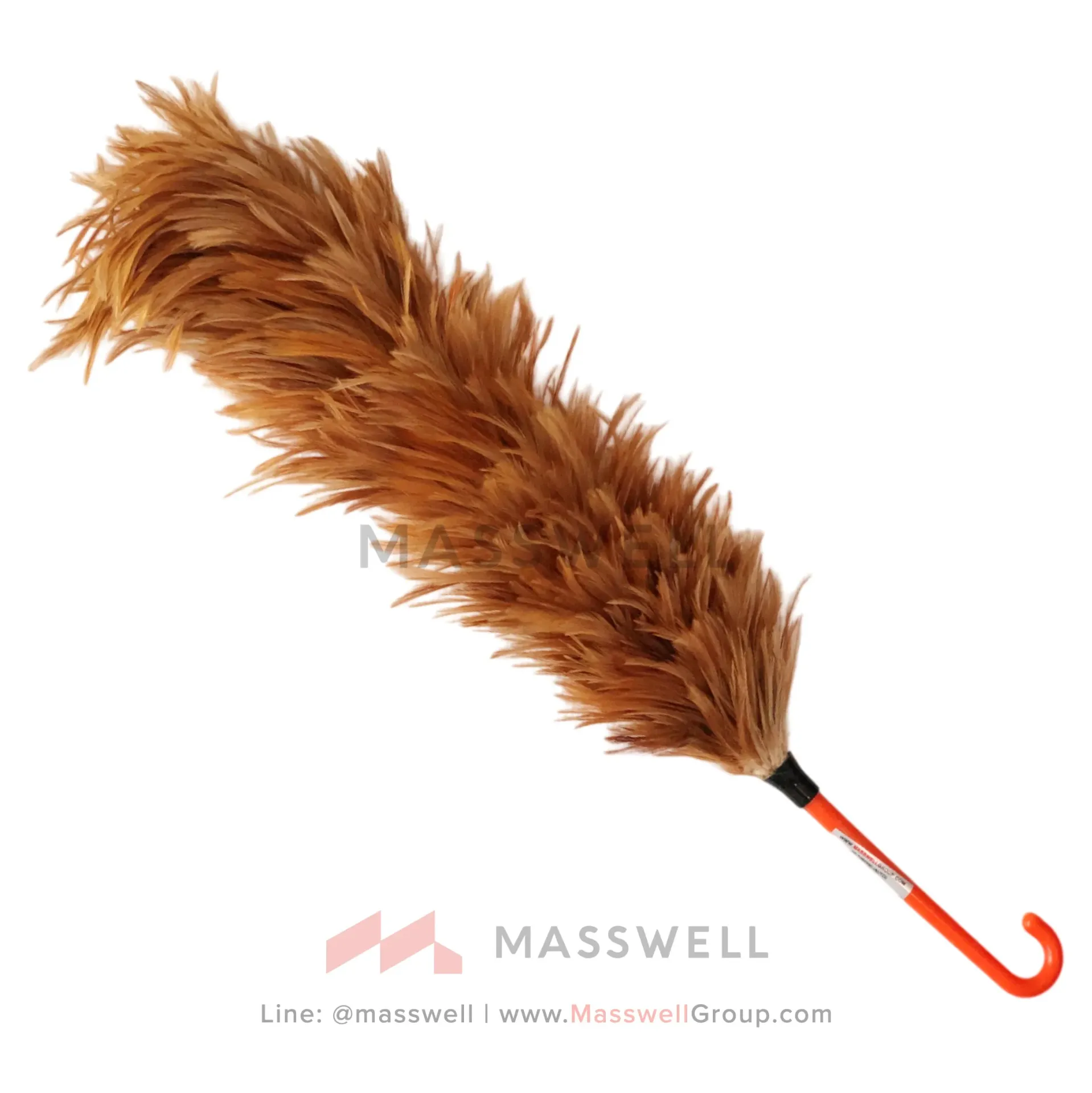 [W-OT0011-60] ไม้ขนไก่ ด้ามพลาสติก ความยาว 60ซม.