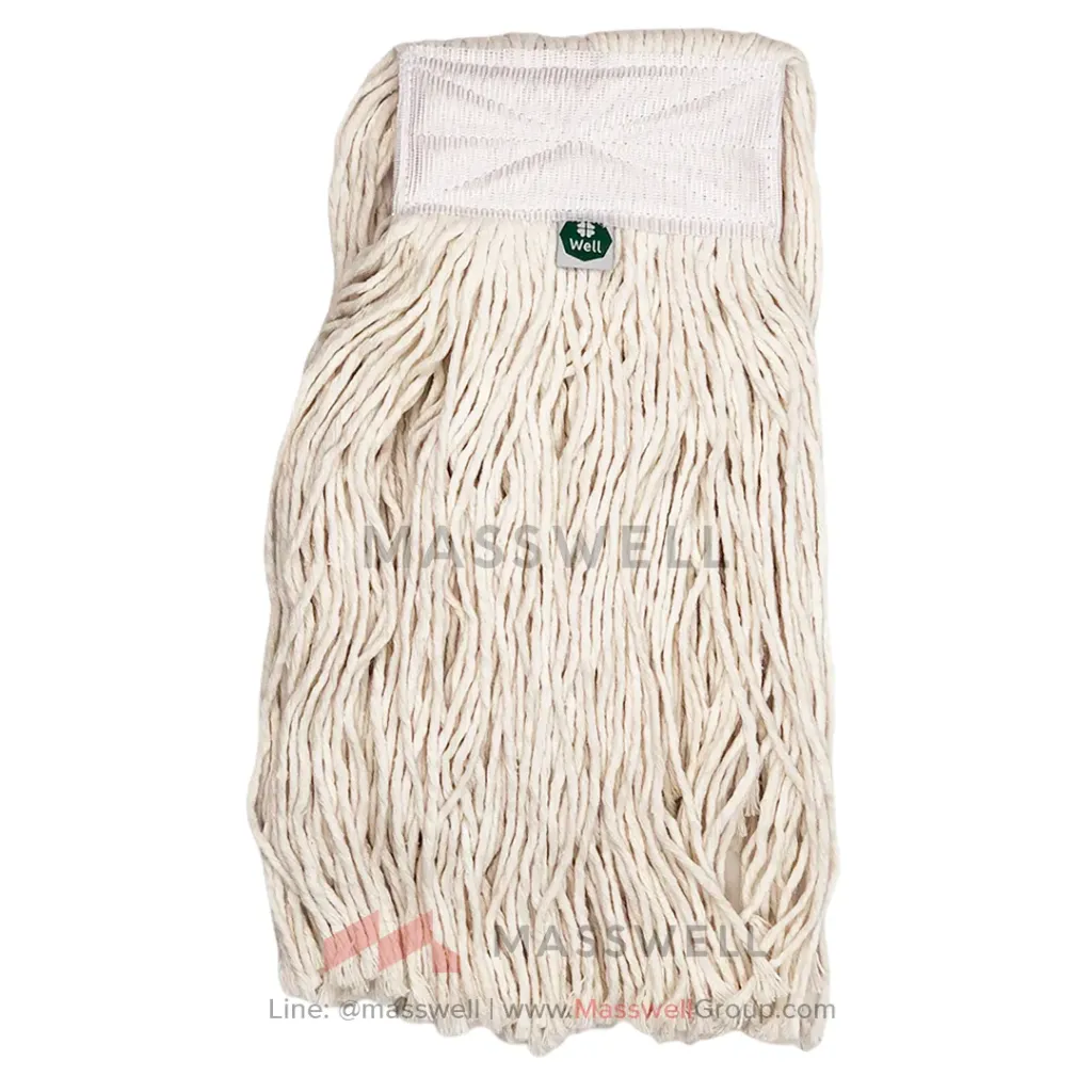[WL-MS-WC06] WELL ผ้าม็อบถูพื้นเปียก ขนาด 6 นิ้ว (สีขาว)