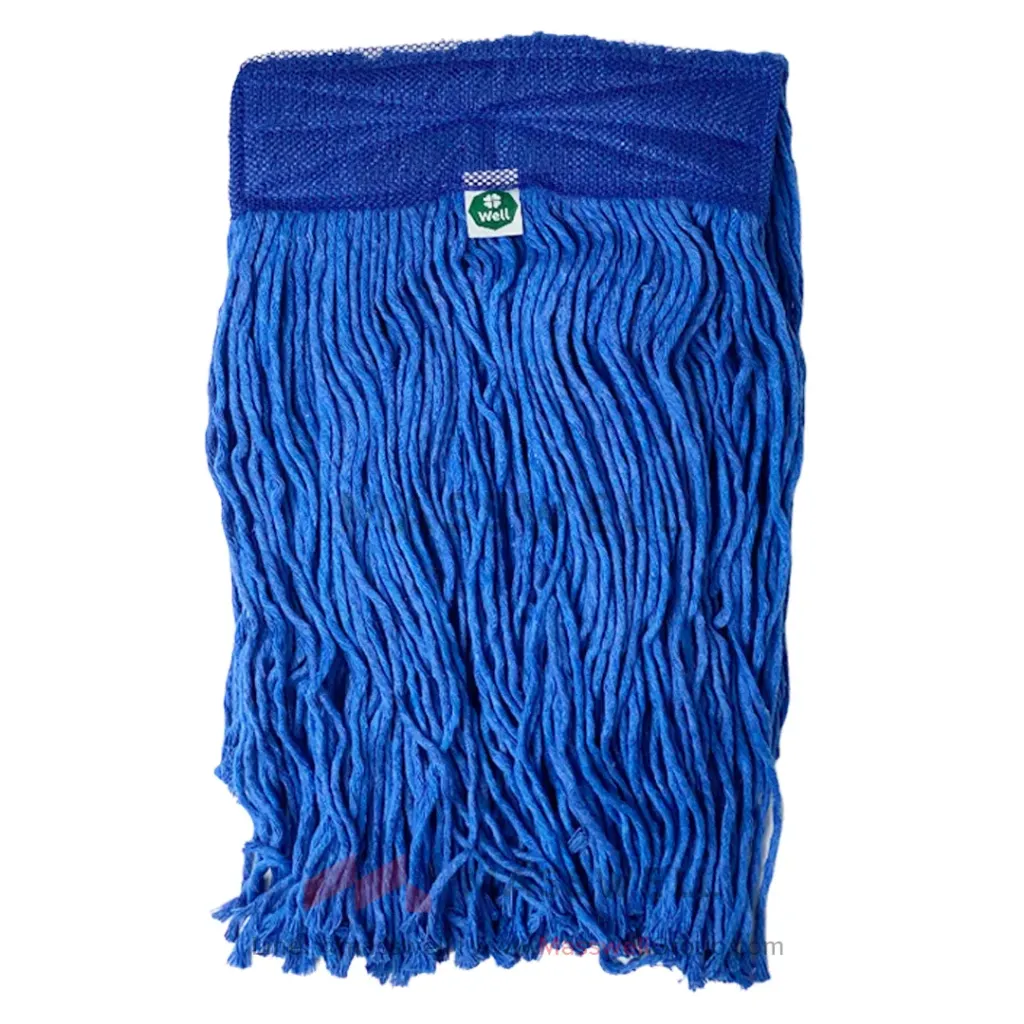 [WL-MS-WC10B] WELL ผ้าม็อบถูพื้นเปียก ขนาด 10 นิ้ว (สีน้ำเงิน)