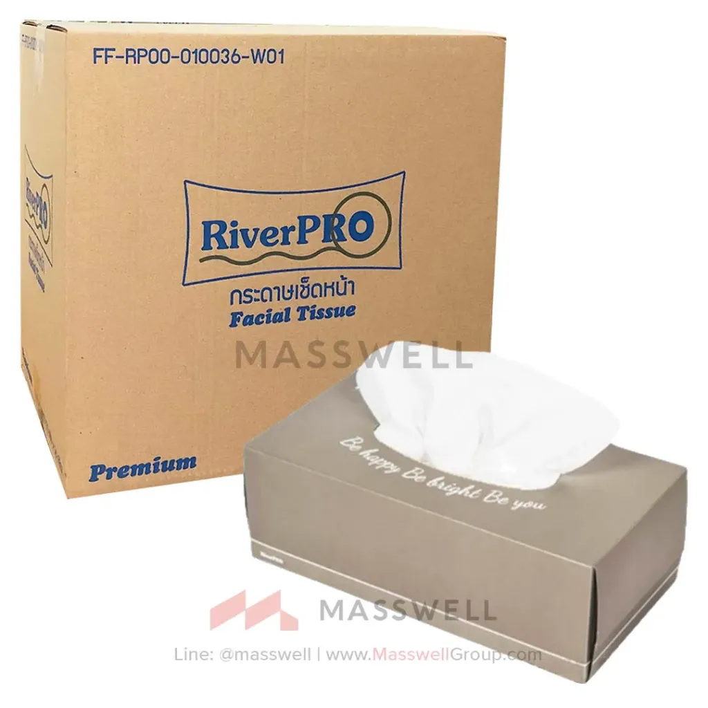 [RPF-010036W1] RiverPro กระดาษเช็ดหน้า รุ่น 170แผ่น [x36]