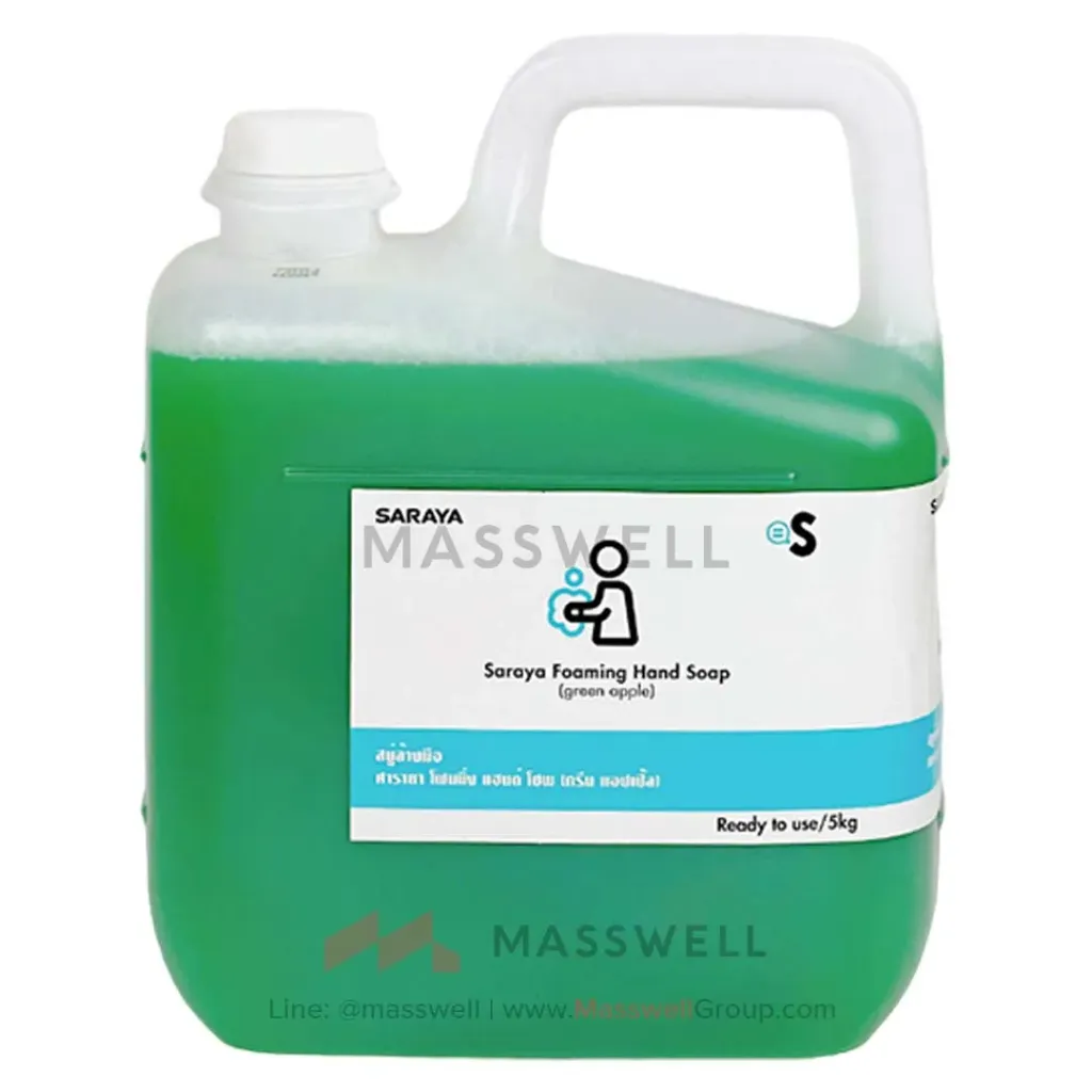[SN-56049] SARAYA สบู่โฟมล้างมือขจัดแบคทีเรีย Green Apple 5 กก.