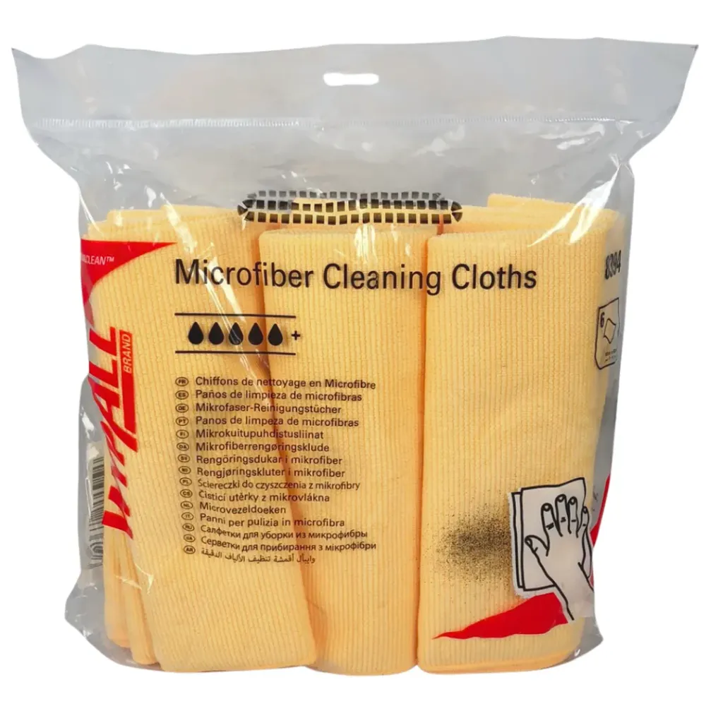 [KC-8394-P] WYPALL ผ้าไมโครไฟเบอร์ Microfiber Cloths – สีเหลือง(6ผืน)