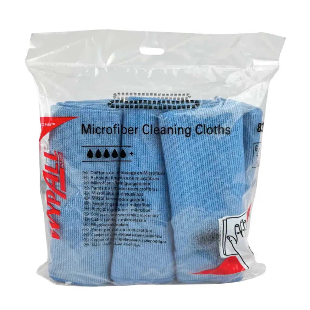 [KC-8395-P] WYPALL ผ้าไมโครไฟเบอร์ Microfiber Cloths – สีน้ำเงิน(6ผืน)