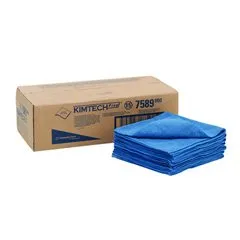 [KC-75890] KIMTECH* ผ้าไมโครไฟเบอร์อเนกประสงค์ Surface Preparation Microfibre Cloths – สีน้ำเงิน (25ผืน)