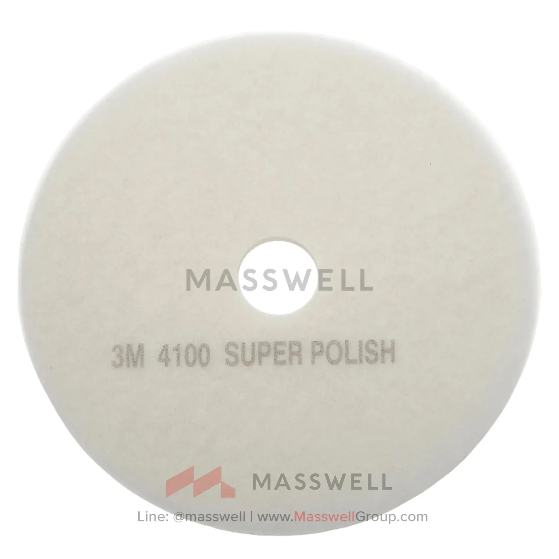[3M-4100-16-P] 3M™ แผ่นขัดพื้น Super Polish Pad 4100 สีขาว (16")