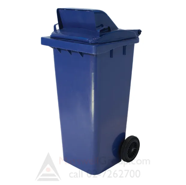 ถังขยะพลาสติกติดล้อ กทม. แบบบานสวิง 1 ช่อง ขนาด 120 ลิตร