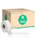 WELL กระดาษชำระม้วนใหญ่ JRT 1 ชั้น 600 เมตร (12ม้วน)