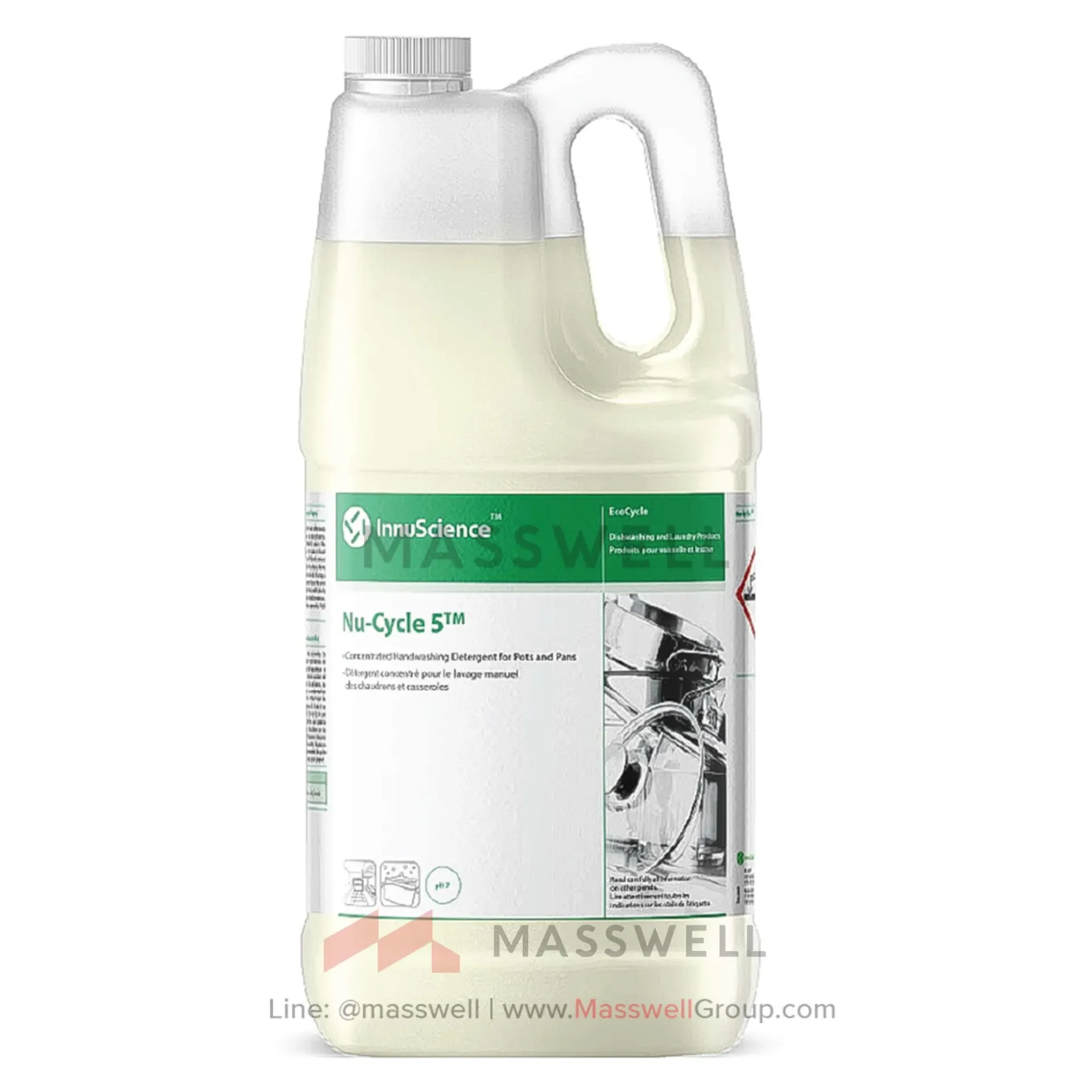 Nu-Cycle 5 น้ำยาล้างความมันภาชนะ อุปกรณ์ครัว 4L